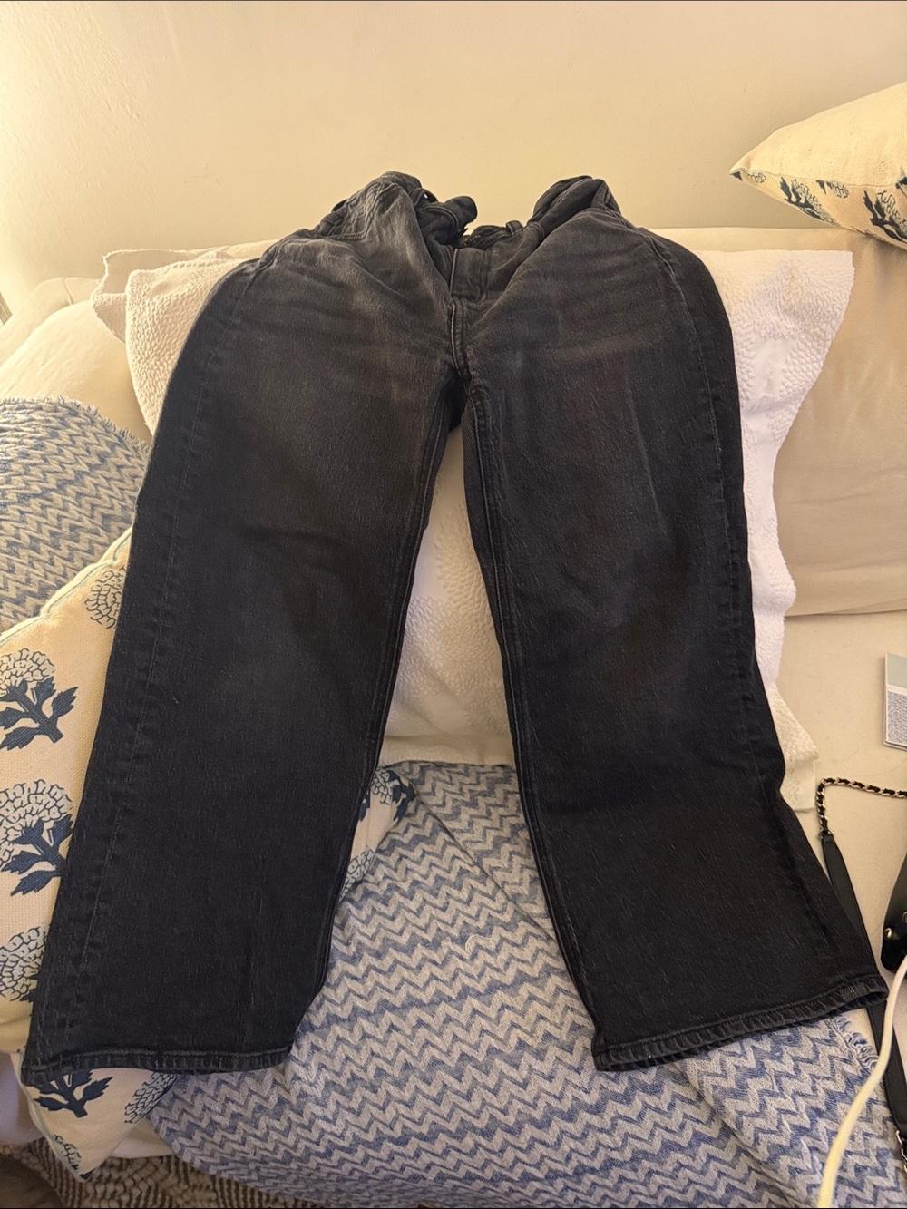 Men's Black Straight-Leg Jeans